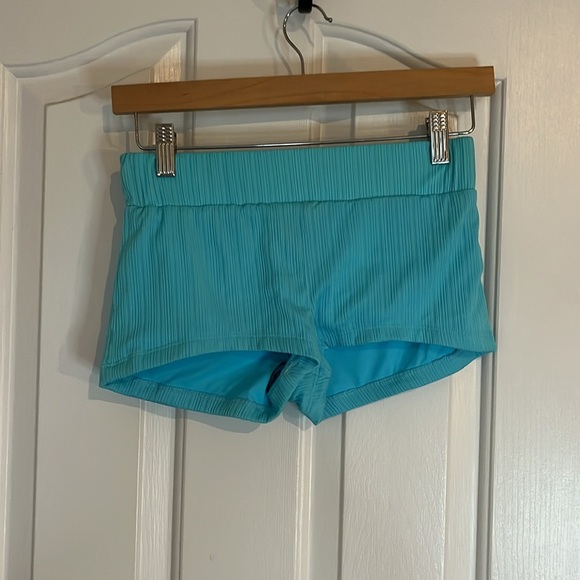 NWOT Frankie’s Bikinis | Bright Blue Ribbed Boys Short Swim Bottom Size Medium - Picture 5 of 9